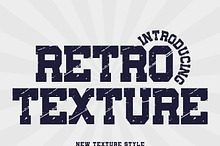 Retro Texture - Grunge varsity font