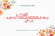 Nellyana Script, a Script Font by ARToni (Thumbnail 1 of 9)
