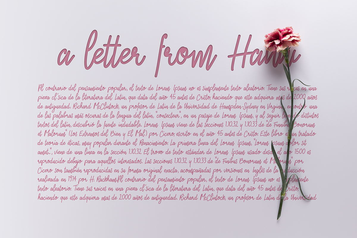 Hanni Script preview 2