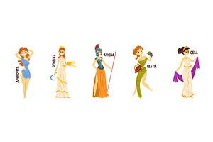 Greek God as Ancient Mythology and, a Person Illustration by TopVectors