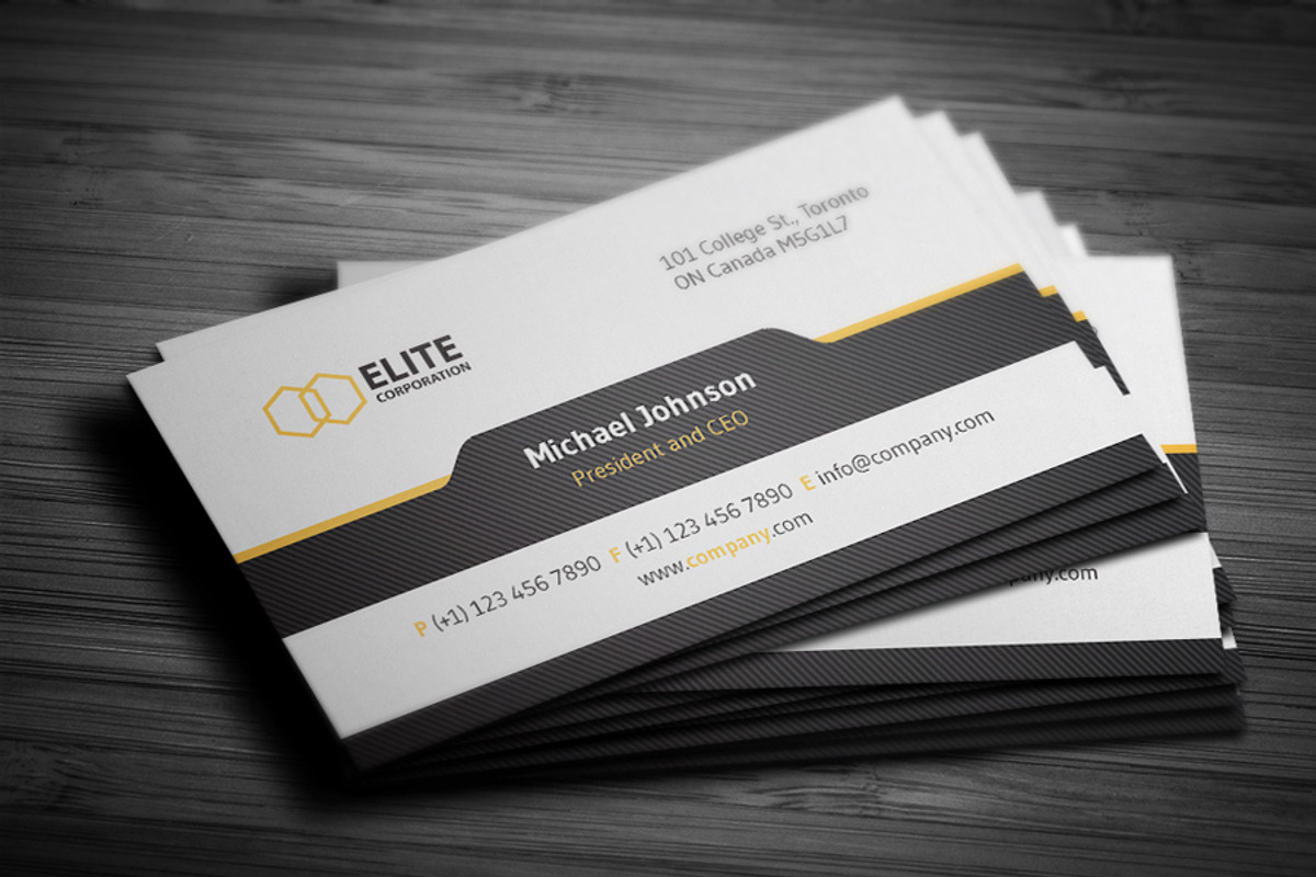 Simple and Clean Business Card 3, a Business Card Template by Design'sTRIBE (Photo 4 of 5)