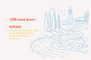 Mediterranean Summer Doodles Pack, a Decorative Illustration by SunnJaneArt (Thumbnail 11 of 13)