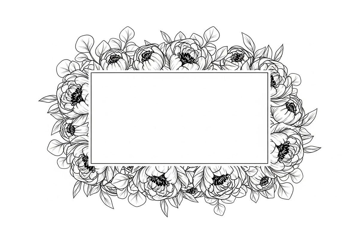 Floral Frame SVG Bundle, an Illustration by Gaye Art (Photo 12 of 31)