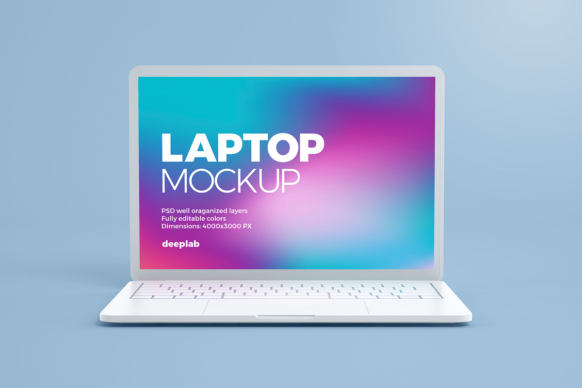 Macbook Pro Clay Mockup set, a Device Mockup by Deeplab (Photo 4 of 19)