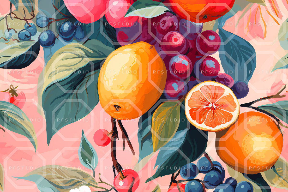 FRUITOPIA WONDER Seamless Bundle, an Illustration by RefinedFantasyStudio (Photo 8 of 9)