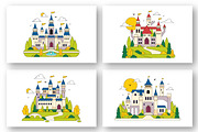 10 Castle Vector Illustration, a Decorative Illustration by denayunebgt (Thumbnail 3 of 4)