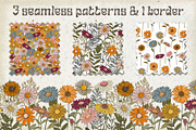 Set of SVG & PNG retro Daisies, a Decorative Illustration by marie dricot (Thumbnail 7 of 10)