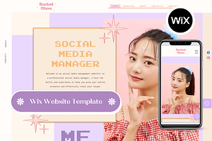 Wix Website Template Retro SMM