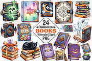 Halloween Books Sublimation, an Illustration by RobertsArt (Thumbnail 1 of 7)