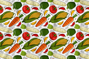 Vegetables Seamless Pattern #04, a Pattern Graphic by MEDZ (Thumbnail 1 of 3)