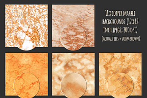 Copper Metallic Textures Bundle