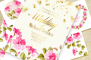 Wedding Invitation Cards Set., a Card Template by Kotkoa (Thumbnail 2 of 3)