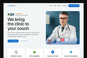 Medical Consultation Framer Template, a Landing Page Template by Hammad Arif (Thumbnail 1 of 4)