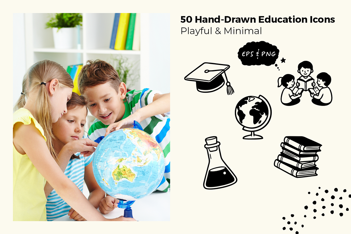 Hand-Drawn Education Icons Set, an Education Illustration by Imran Haroon (Photo 4 of 5)