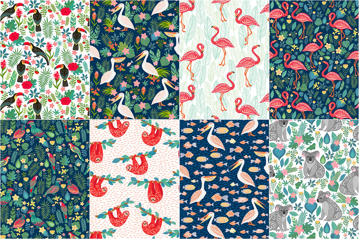 TROPICANA, 30 Seamless Patterns, a Pattern Graphic by Irina Skaska (Photo 12 of 17)