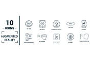 Augmented Reality Line Icon Set, an Object Graphic by Aimagenarium@gmail.com (Thumbnail 3 of 3)