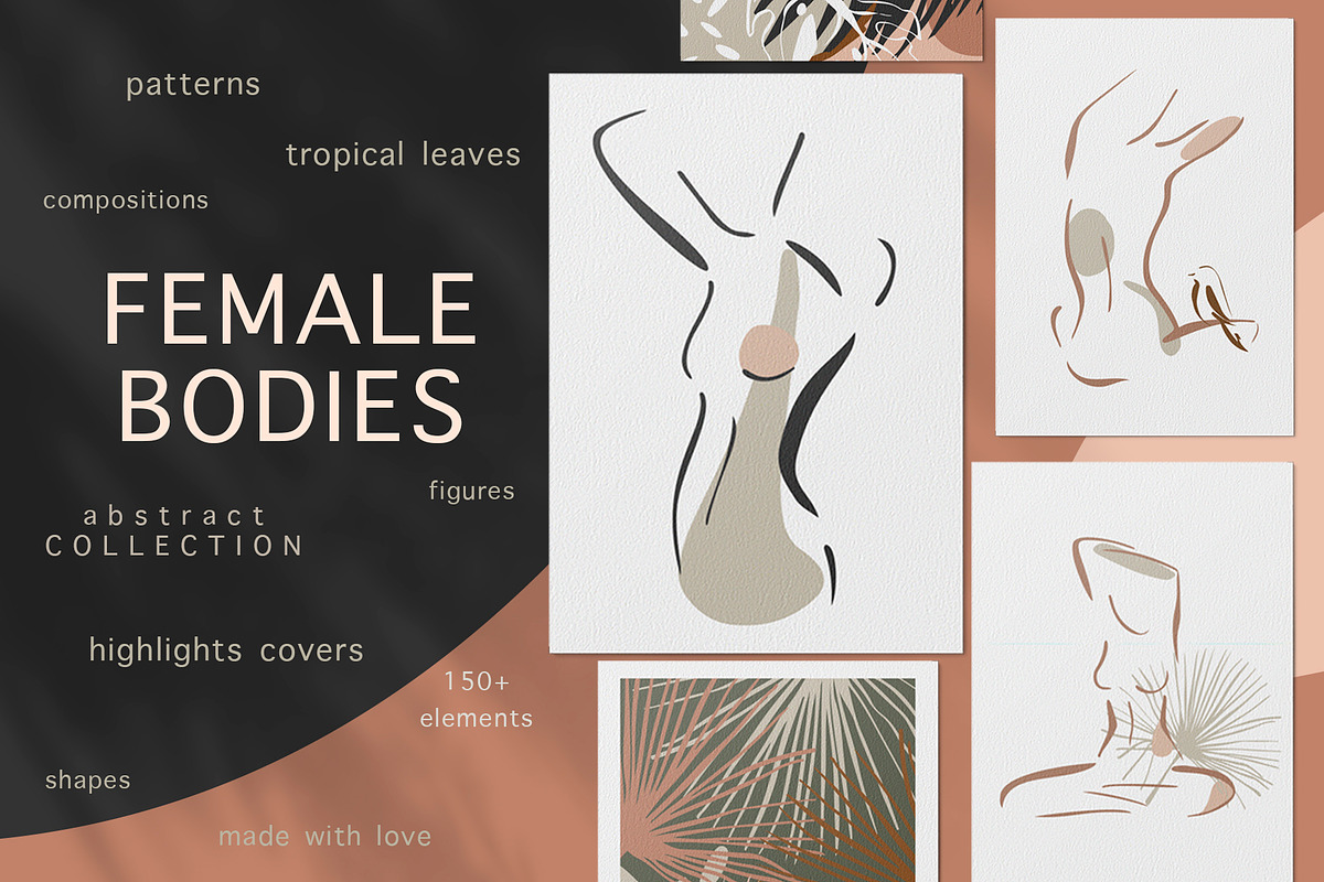 Female bodies. Line art, an Object Graphic by Vera●Suleimanova (Photo 1 of 16)