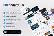 Landpay 3.0 - Landing Page UI-Kit, an UI Kit Template by mz-studio (Thumbnail 1 of 6)