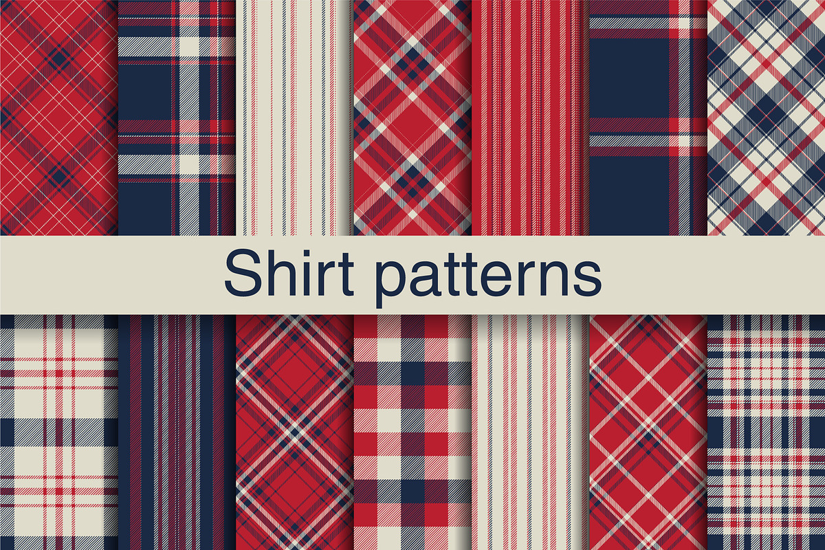#51 Shirt Plaid Patterns EPS + JPG, a Pattern Graphic by Plaid4You (Photo 1 of 9)