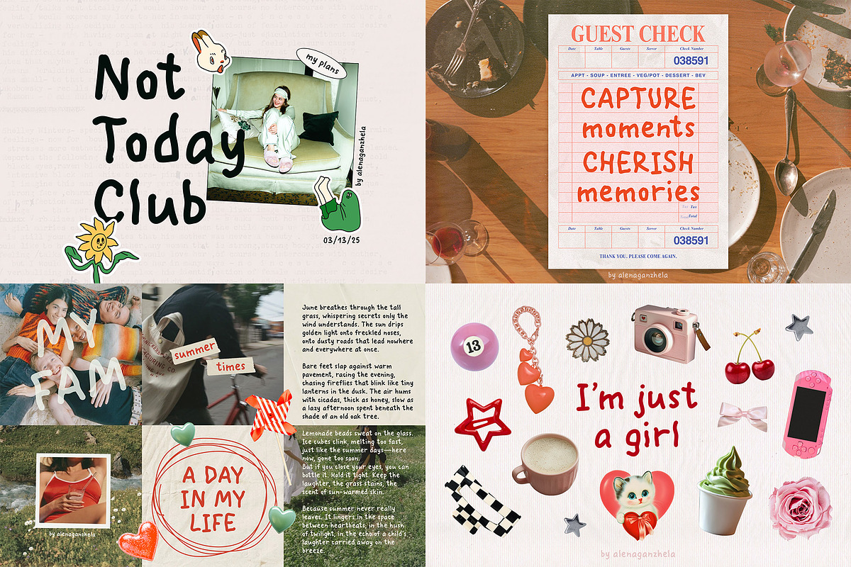 Handwritten FONT BUNDLE, a Handwritten Font by alenaganzhela (Photo 15 of 22)