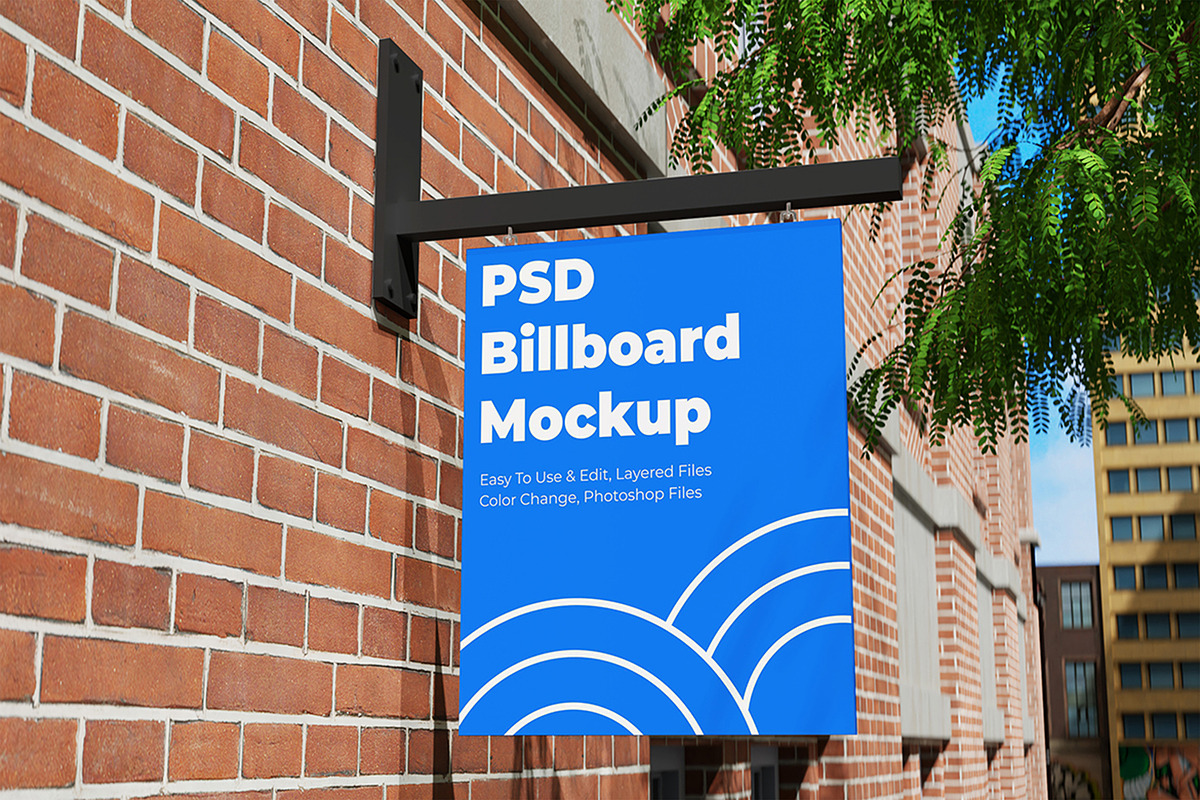 Shop signboard mockup, an Advertising Mockup by Partikusi Design (Photo 2 of 5)