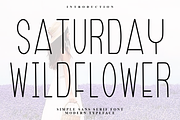 Saturday Wildflower, a Sans Serif Font by FreshTypeINK (Thumbnail 1 of 7)
