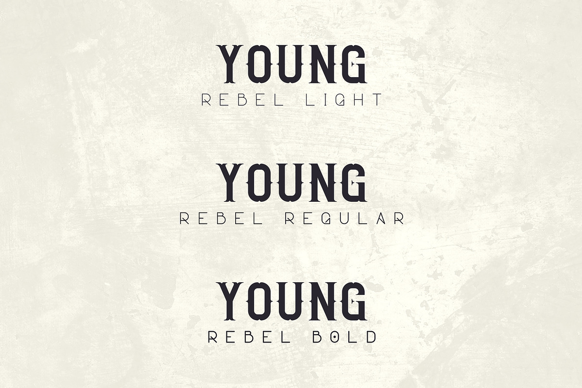 Young Rebel Font Duo -50% preview 2