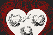 Vintage romance- Valentine's day, a Seasonal Illustration by Pamyatka Shop (Thumbnail 4 of 18)