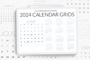 Planner stamps, calendar 2024 stamps