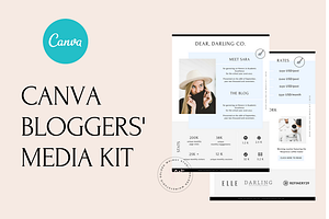 CANVA Media Kit For Bloggers