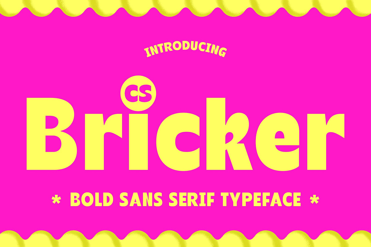 CS Bricker – Bold Font, a Sans Serif Font by Craft Supply Co. (Photo 1 of 8)