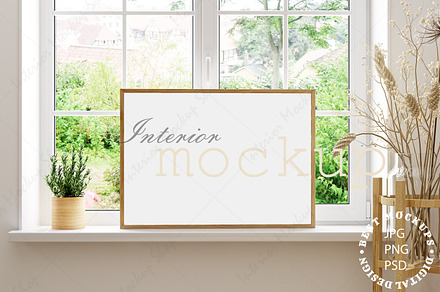 Kitchen interior frame mockup, a Household Mockup by Mockup Shop