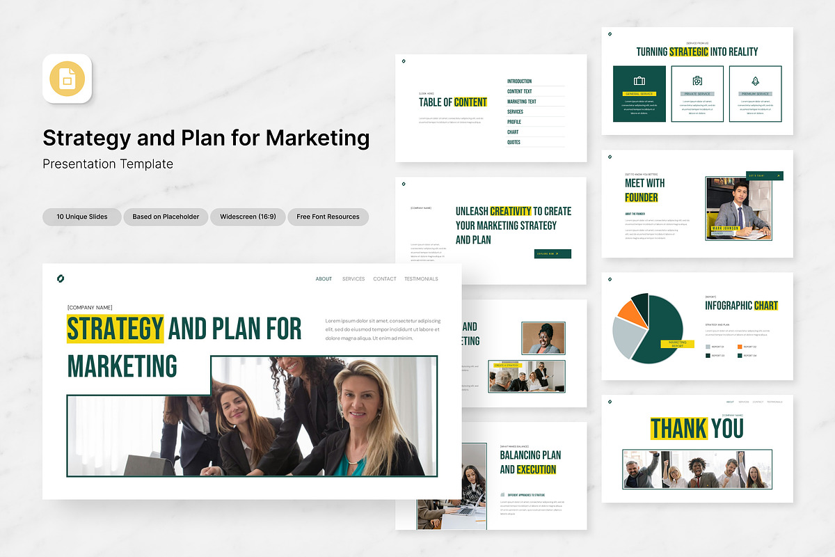 Strategy & Plan for Marketing Slides, a Presentation Template by Antstheme (Photo 1 of 2)
