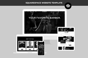 Squarespace Website Template Barbery