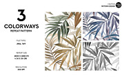 Wild leaves Seamless Pattern Design, a Pattern Graphic by VOVU Studio (Thumbnail 2 of 7)