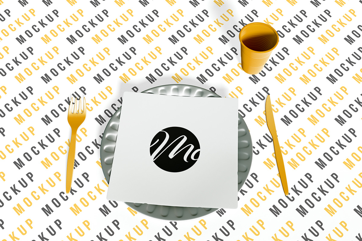 Table Setting With Square Nap, a Product Mockup by McLittle Stock (Photo 2 of 3)