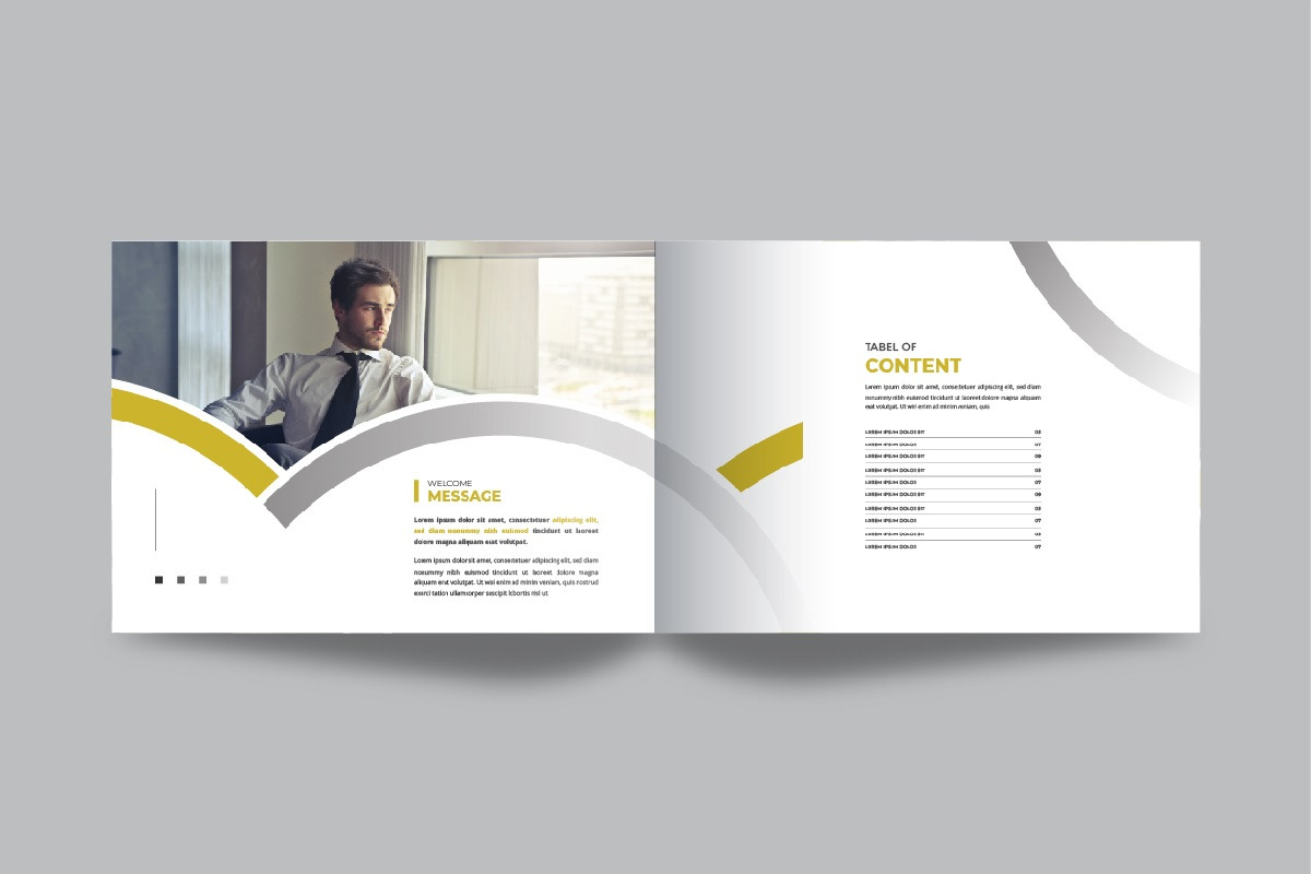 Landscape white paper brochure, a Brochure Template by Pavel_design (Photo 3 of 9)