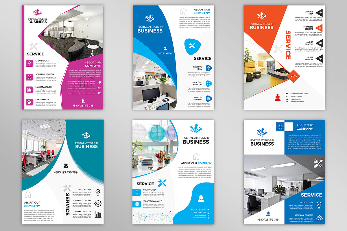 Corporate Business Flyers Bundle, a Flyer Template by Imagine Design Studio (Photo 18 of 34)