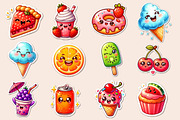 Kawaii Sweet Summer Food Clipart, an Illustration by Dream Creation (Thumbnail 4 of 4)