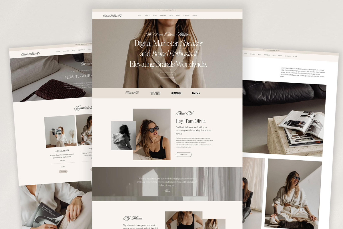 Wix Website Template for Coaches, a Wix Template by Presentibox (Photo 2 of 11)