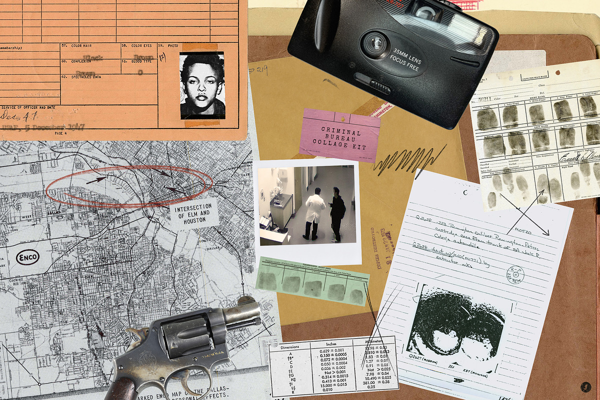 Criminal Bureau Collage Kit, an Object Graphic by Freezerondigital (Photo 15 of 18)