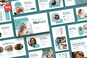 Shelouv Beauty Skincare Powerpoint, a Presentation Template by kerismaker