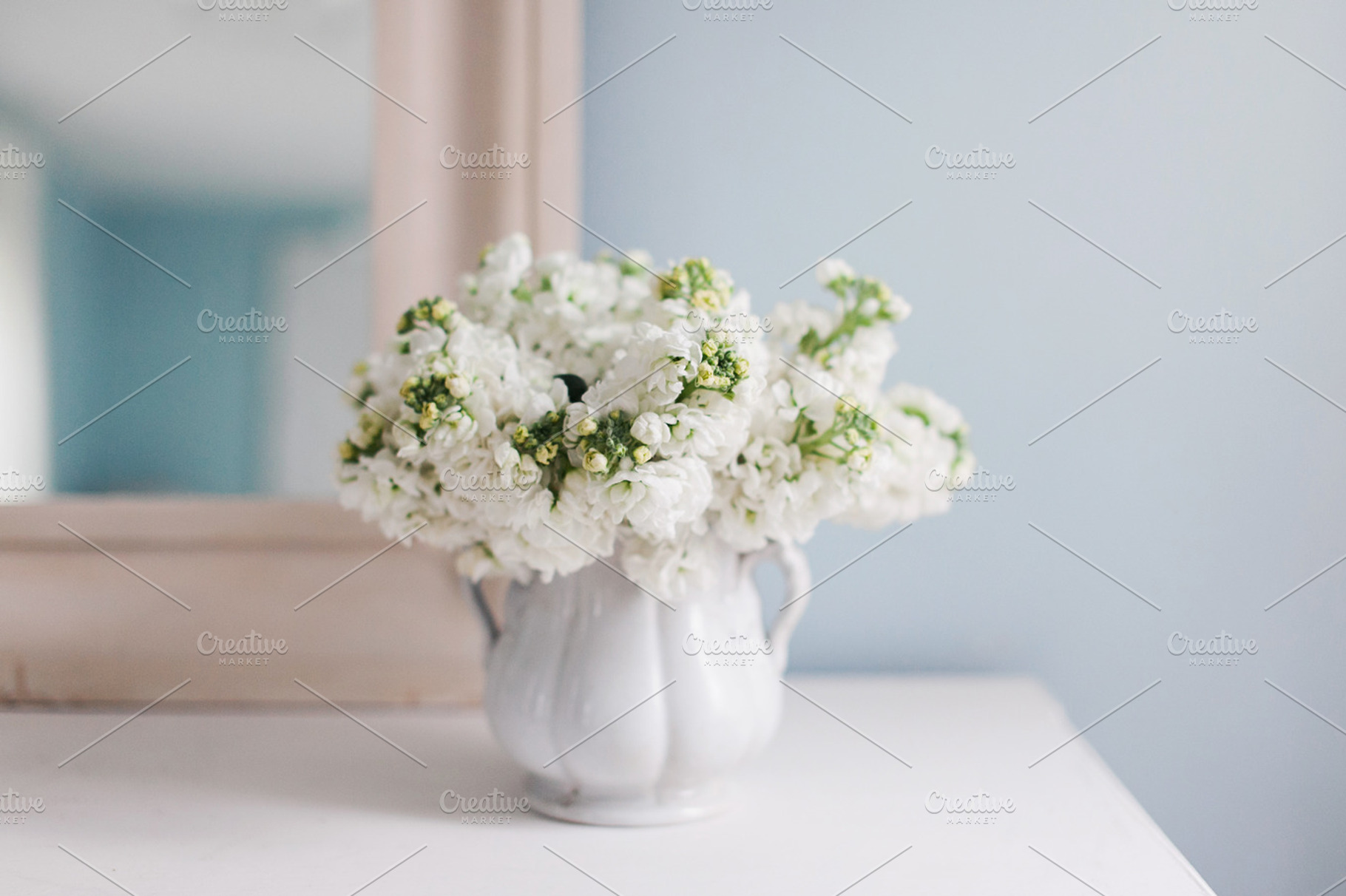 Calming White Hyacinth Flowers, a Nature Photo by Light & Grace