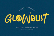 Glowdust - Display Sans, a Sans Serif Font by Alpaprana (Thumbnail 1 of 10)