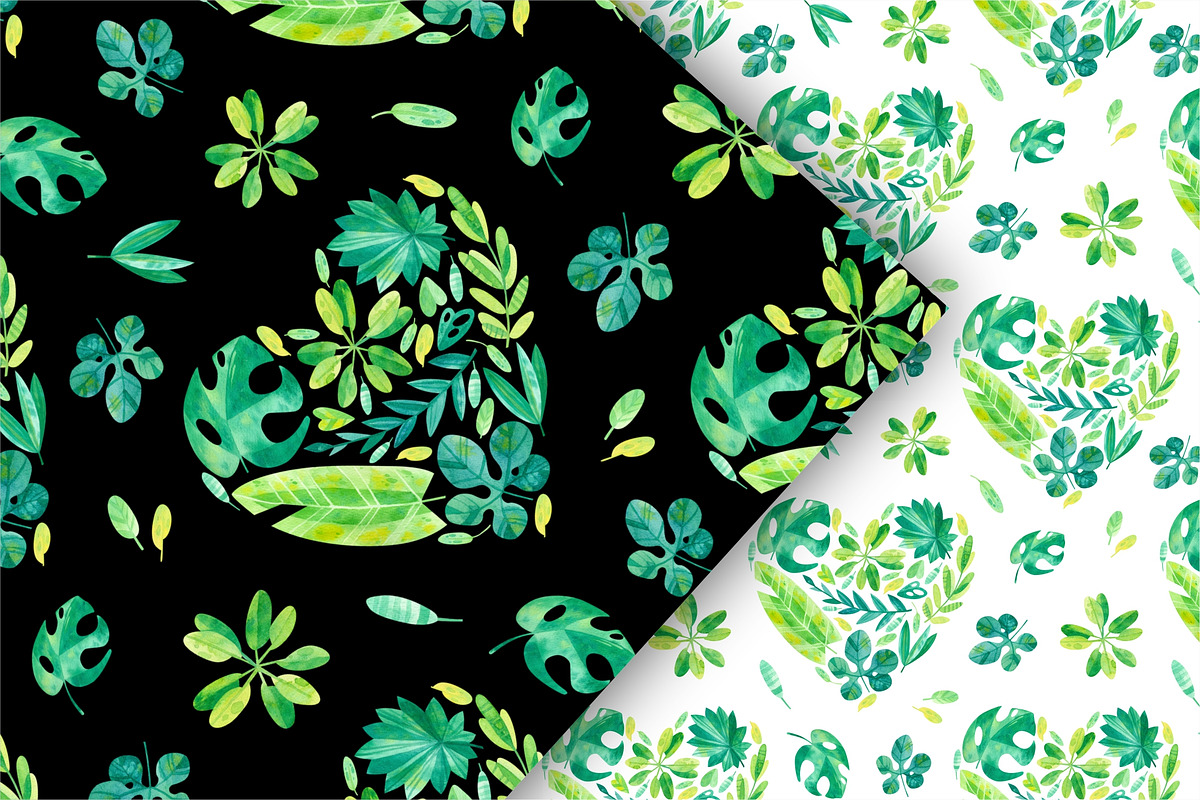 Floral Hearts Clipart & Patterns, a Decorative Illustration by Valin Malin (Photo 13 of 16)