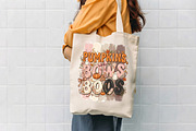 Pumpkins Bows And Boos Clipart PNG, a Seasonal Illustration by CrexoraLab (Thumbnail 4 of 4)