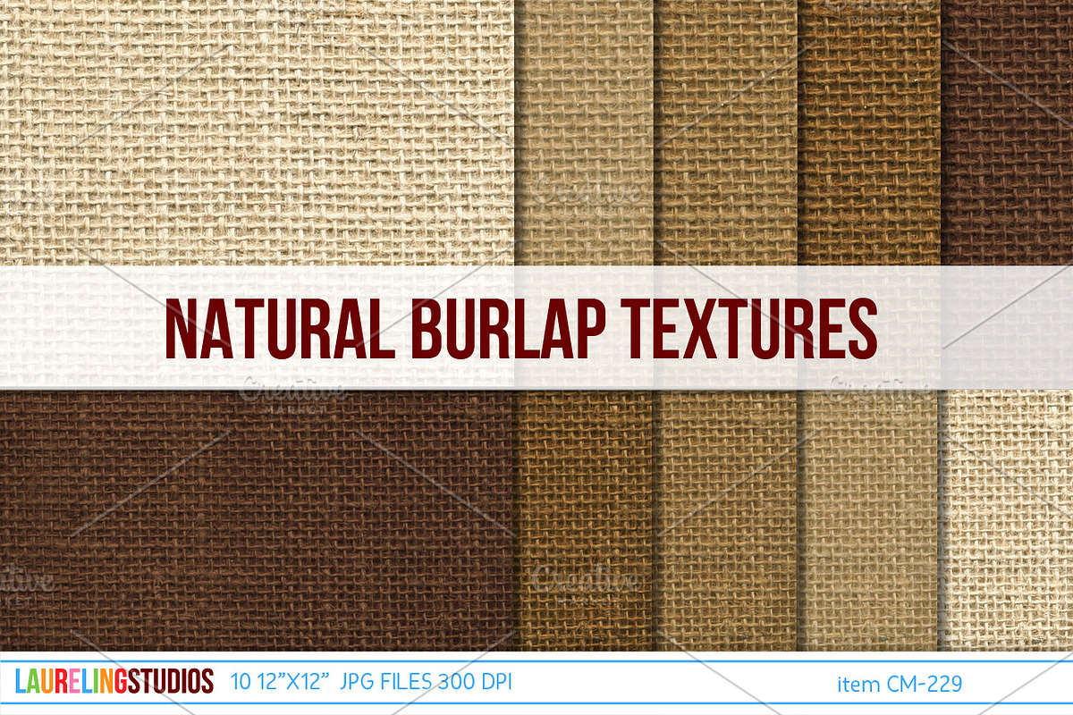 rustic burlap digital paper, a Texture Graphic by Laureling Studios (Photo 1 of 3)