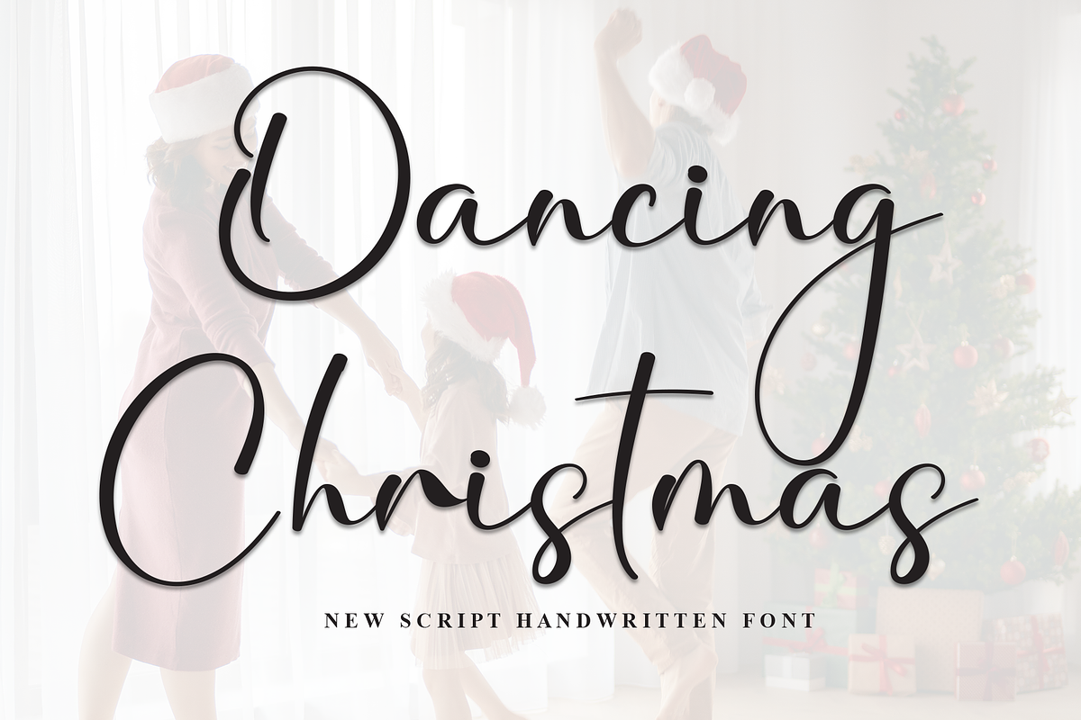 Dancing Christmas | Script Font, a Handwritten Font by Scratchones (Photo 1 of 8)