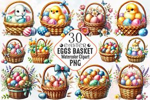 Easter eggs basket sublimation, an Illustration by RobertsArt