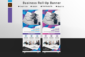 Business Roll-Up, a Stationery Template by Template Shop
